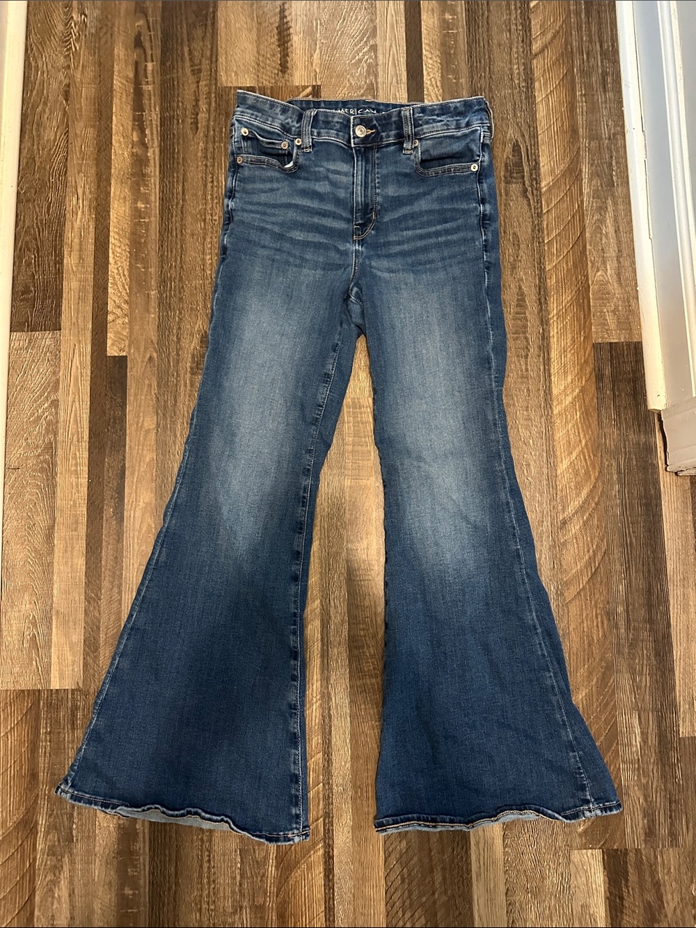 American Eagle Outfitters Dark Blue Flare Jeans